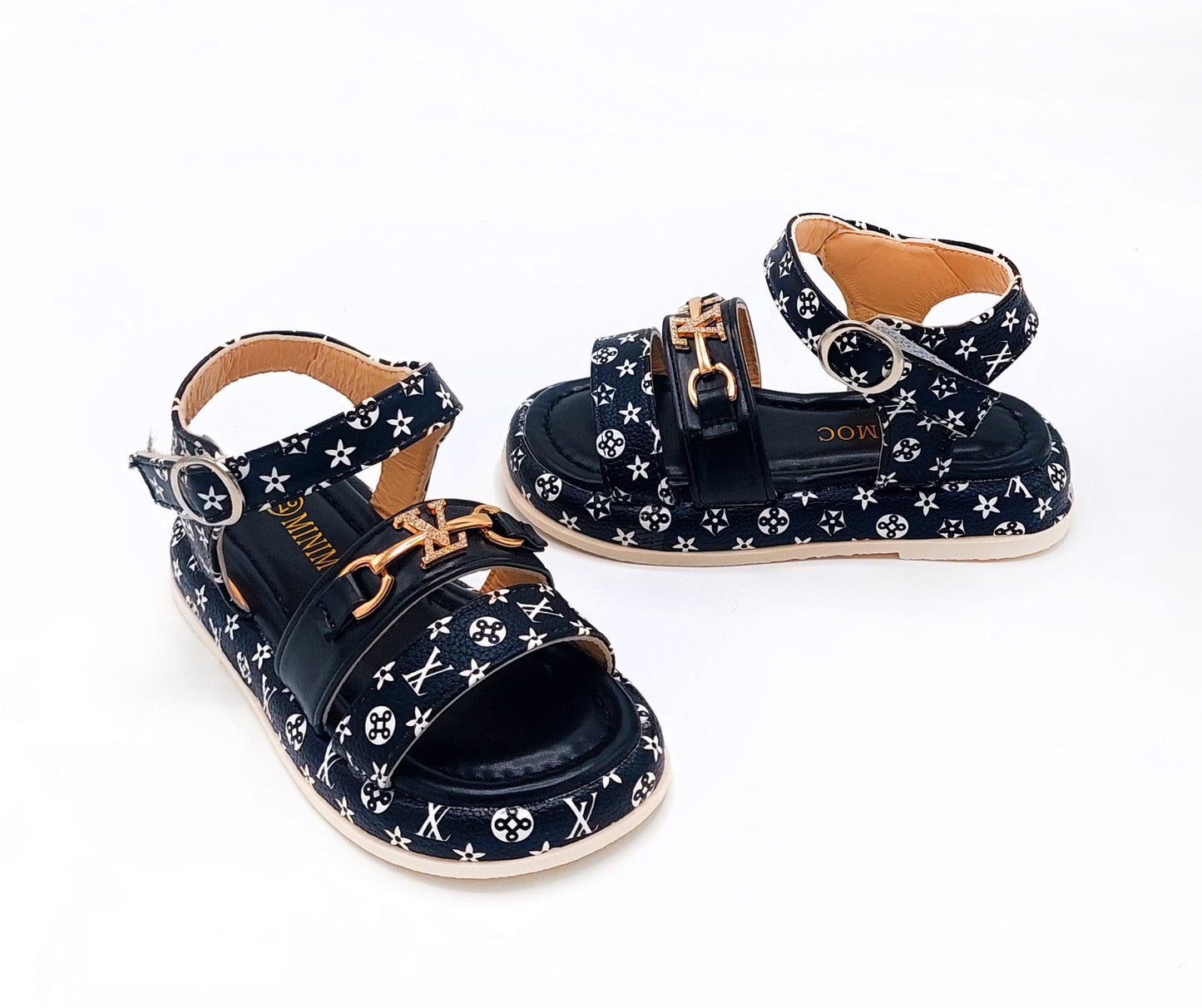 Beautiful Printed Design Soft Sole Fancy Sandals for Kids - YK21