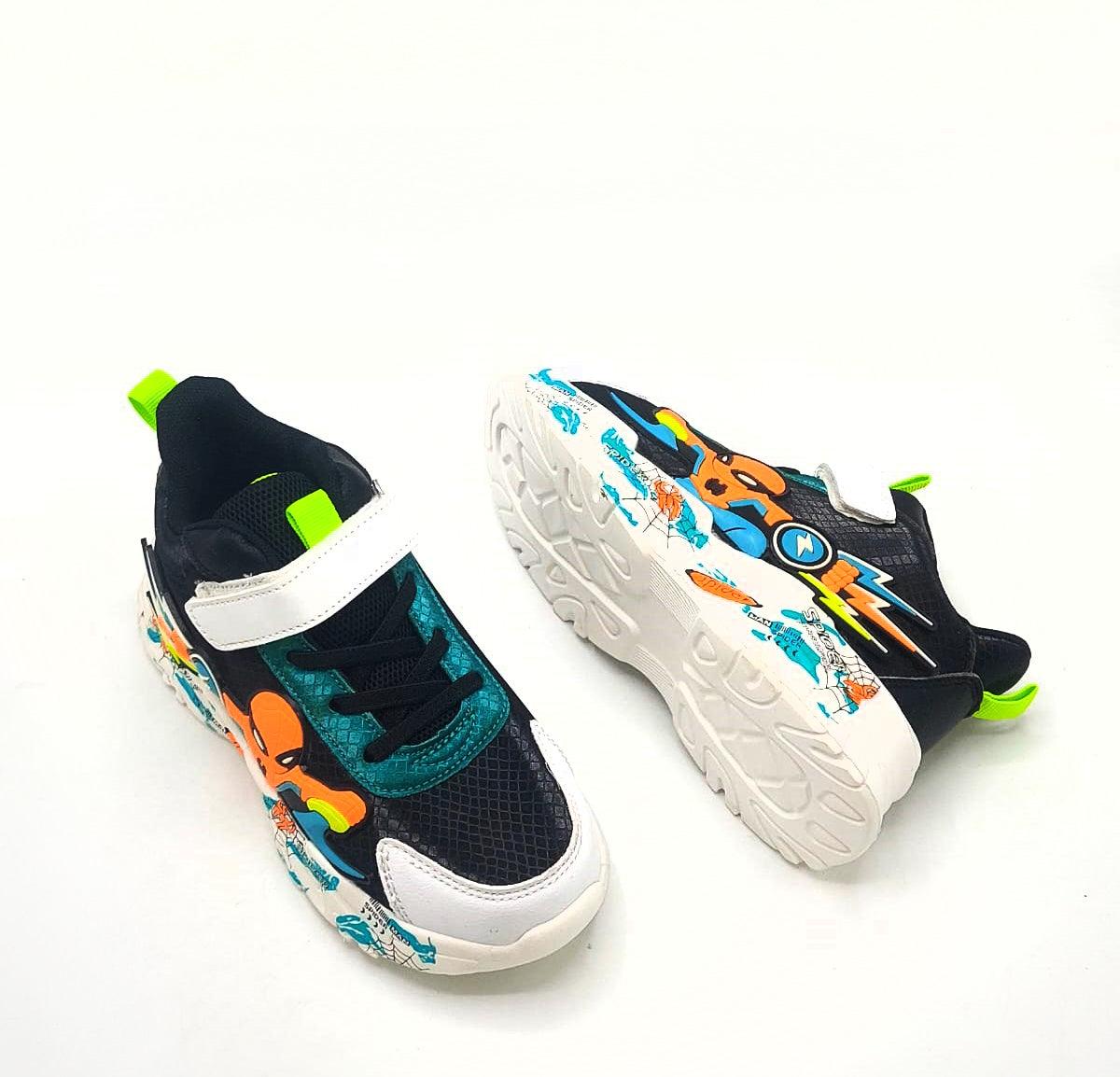 Light Weight Imported Quality Spiderman Theme Sneakers for Kids - 2838-1