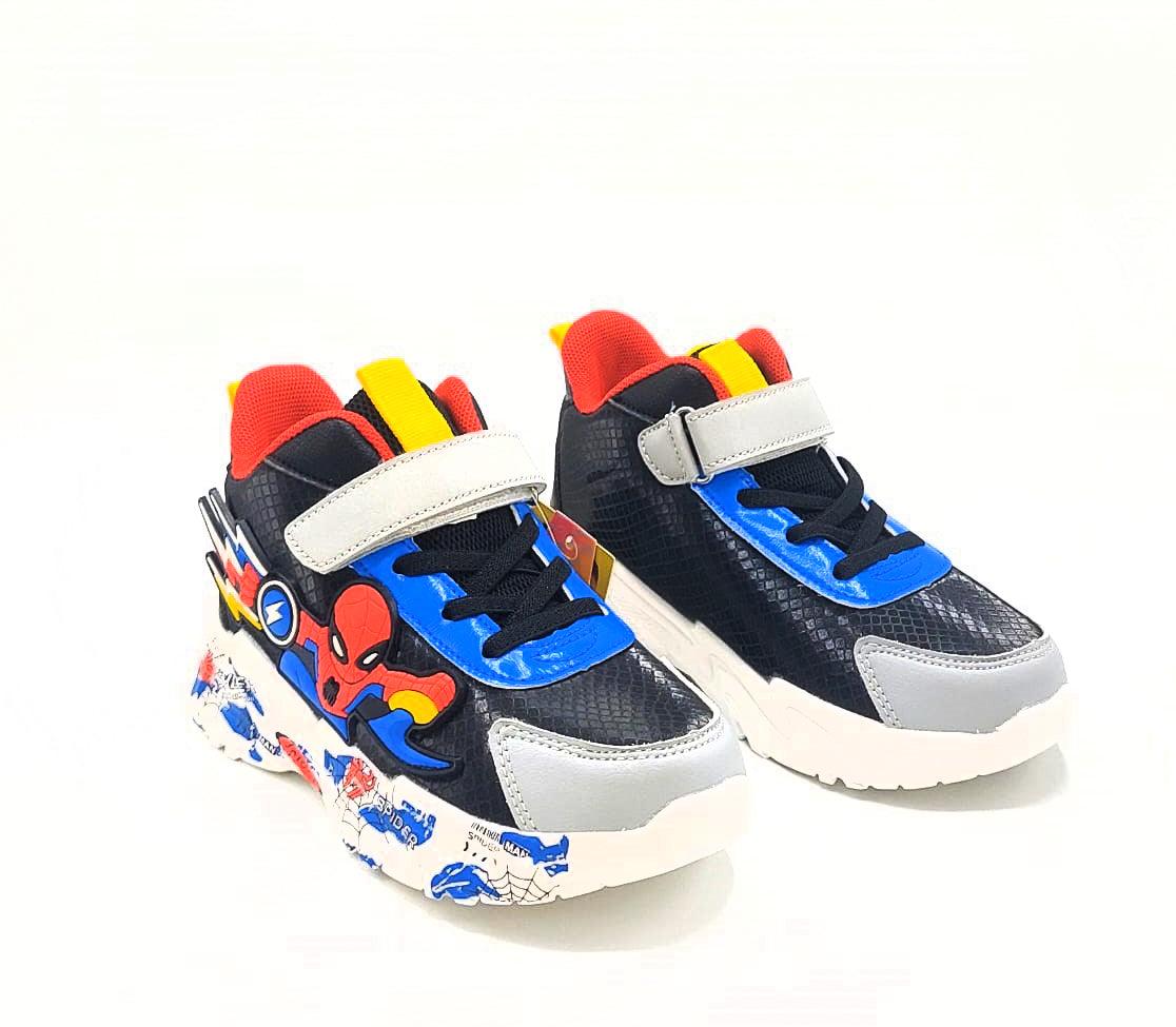 Light Weight Imported Quality Spiderman Theme Sneakers for Kids - 2838-1