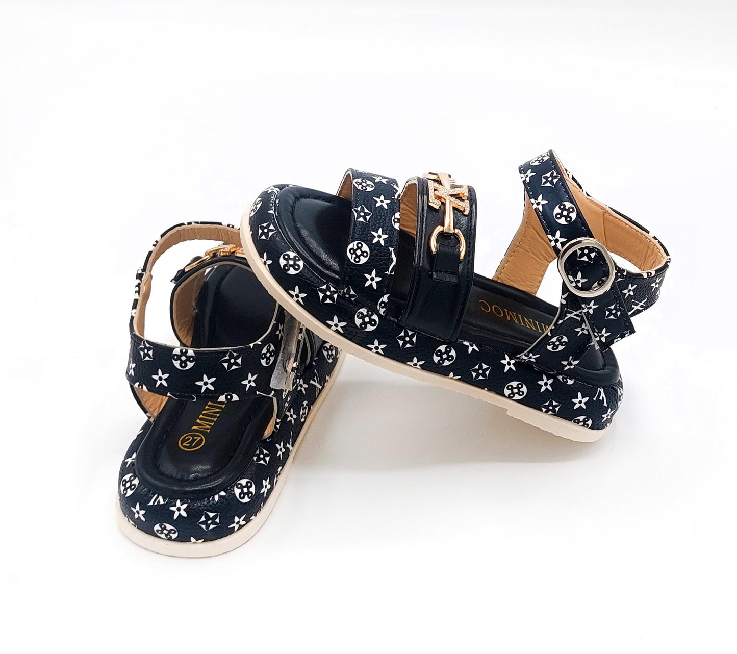 Beautiful Printed Design Soft Sole Fancy Sandals for Kids - YK21