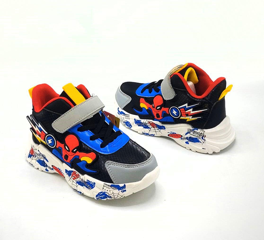 Light Weight Imported Quality Spiderman Theme Sneakers for Kids - 2838-1