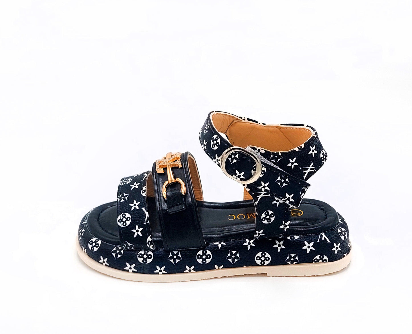 Beautiful Printed Design Soft Sole Fancy Sandals for Kids - YK21