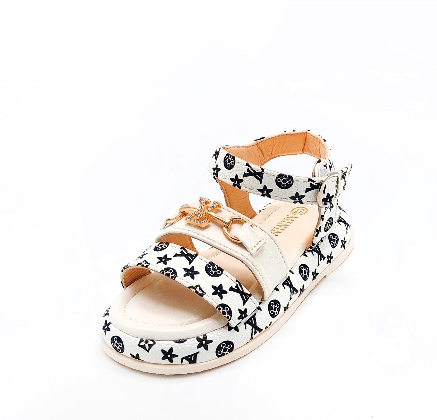 Beautiful Printed Design Soft Sole Fancy Sandals for Kids - YK21