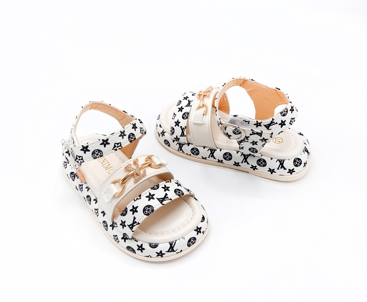 Beautiful Printed Design Soft Sole Fancy Sandals for Kids - YK21