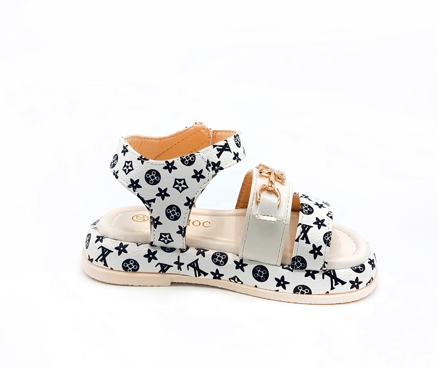 Beautiful Printed Design Soft Sole Fancy Sandals for Kids - YK21
