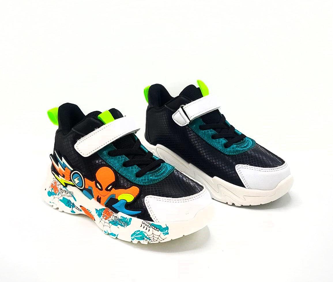 Light Weight Imported Quality Spiderman Theme Sneakers for Kids - 2838-1