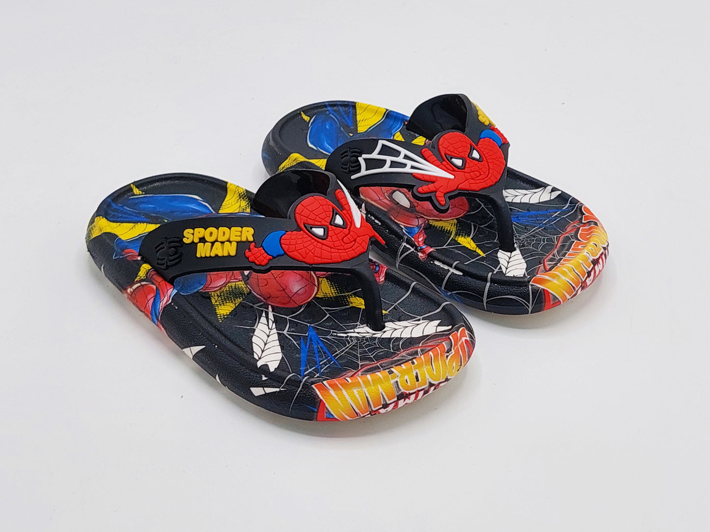 Soft Sole Spiderman Theme Flipflop slippers for Kids - 222083