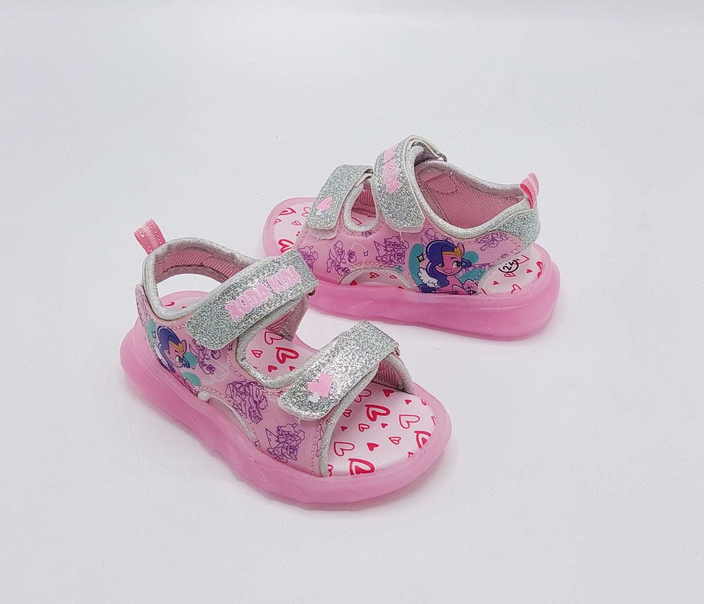 Lights in Sole Printed Design Sandals for Kids Girls - D20