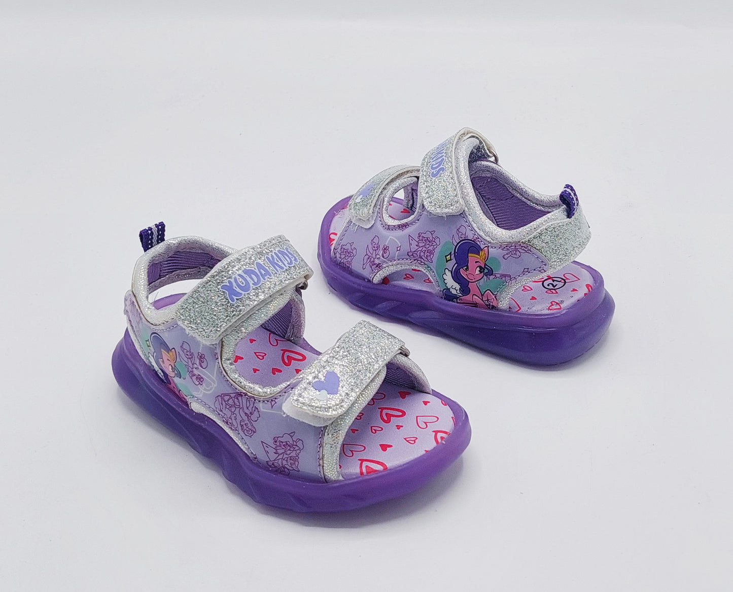Lights in Sole Printed Design Sandals for Kids Girls - D20