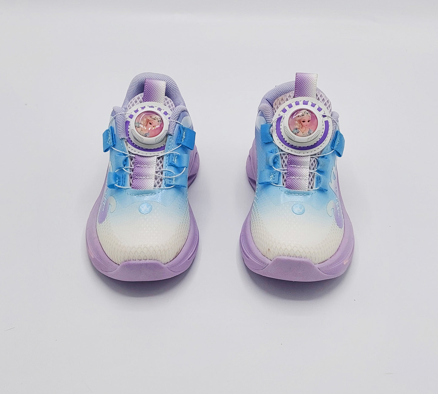 Kids Girls Light-Weight Trendy Look Sneakers with Autolace - 2027