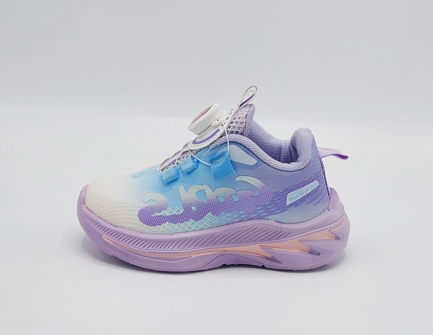 Kids Girls Light-Weight Trendy Look Sneakers with Autolace - 2027