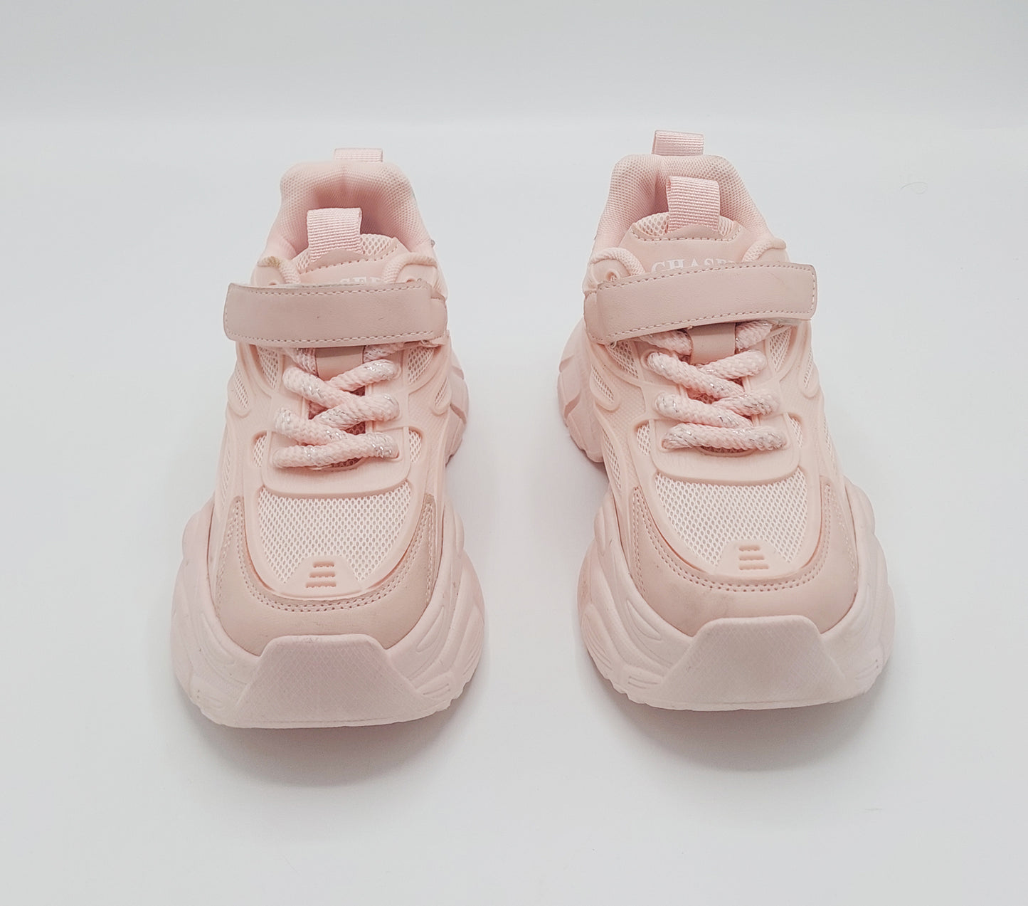 Women's Thick Sole Trendy Look Sneakers - Y-916 (Pink)