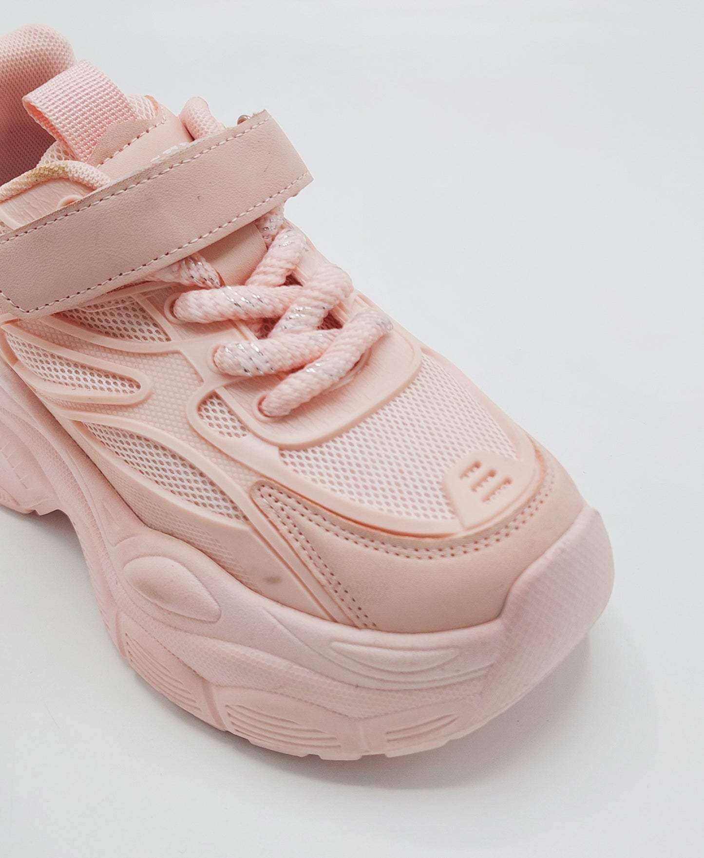 Women's Thick Sole Trendy Look Sneakers - Y-916 (Pink)
