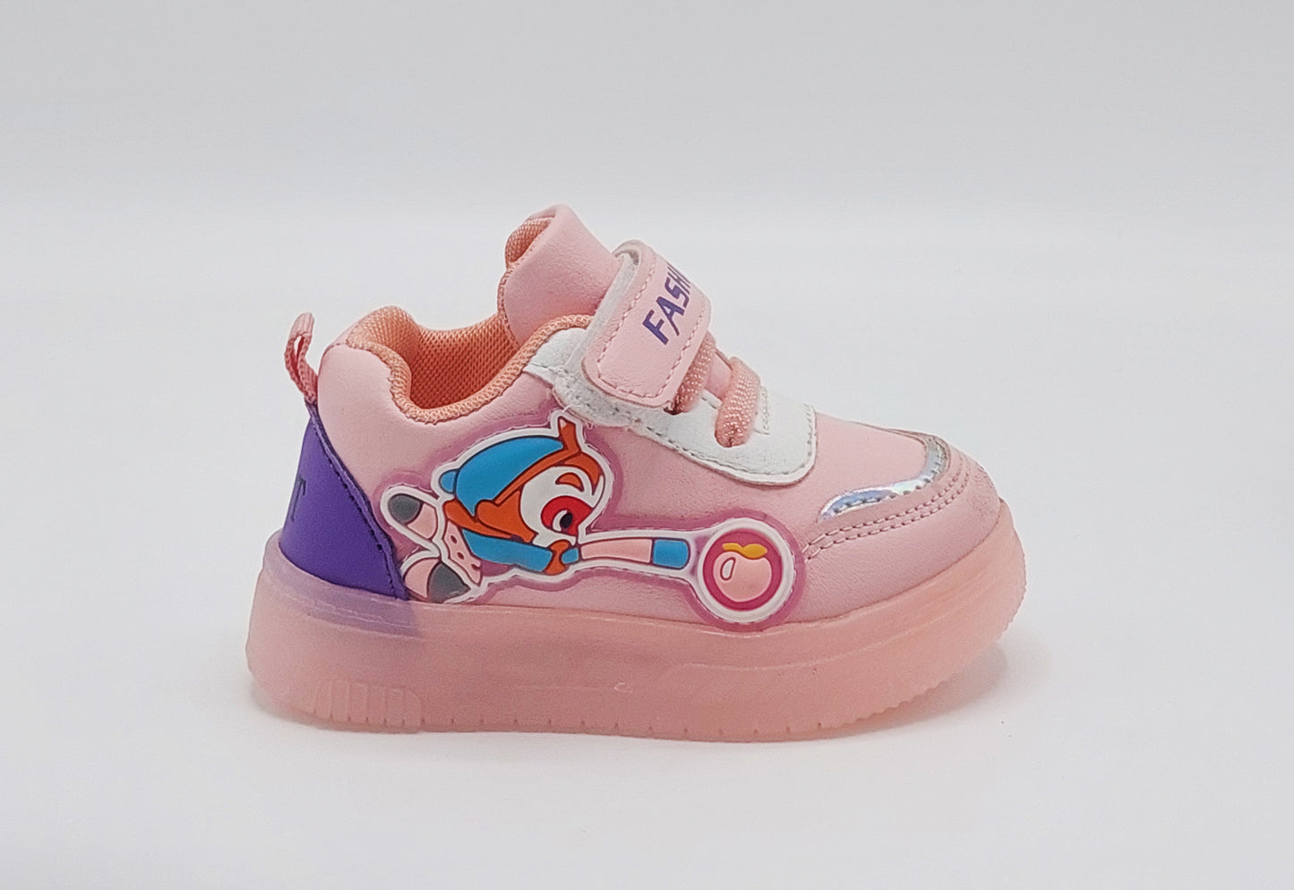 Lights in Sole Cute Design Soft Sole Sneakers for Kids - F38