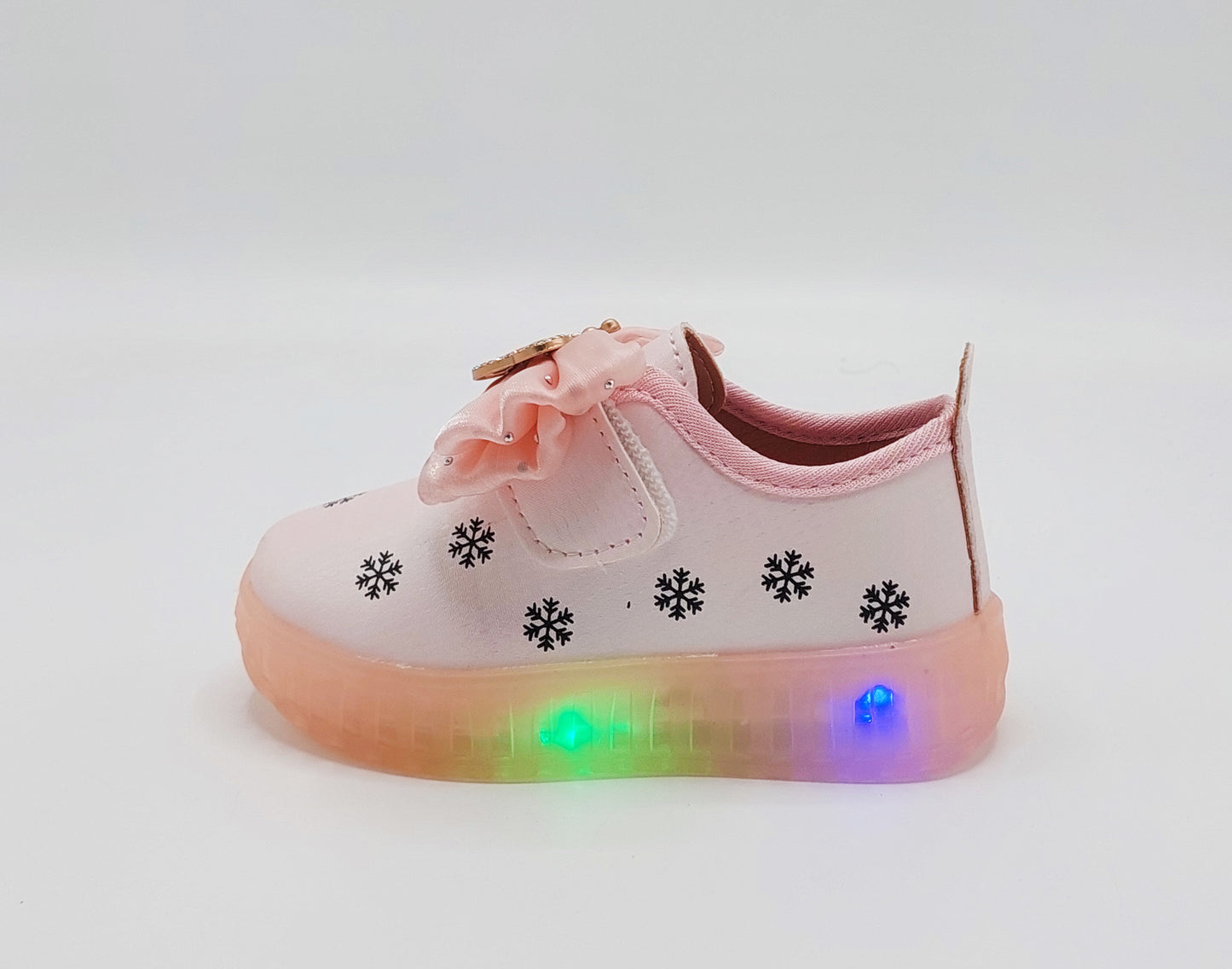 Lights in Sole Beautiful Printed Design Sneakers Shoes for Kids Girls - ABB207