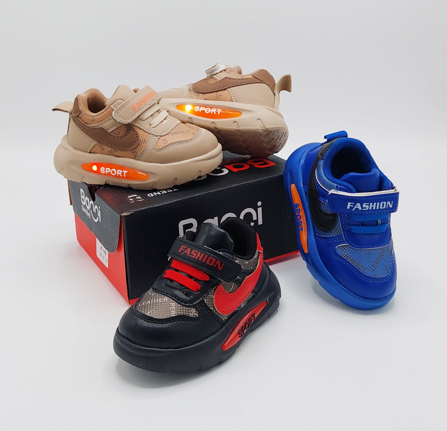 Lights in Sole Trendy Look Sneakers Shoes for Kids - F16