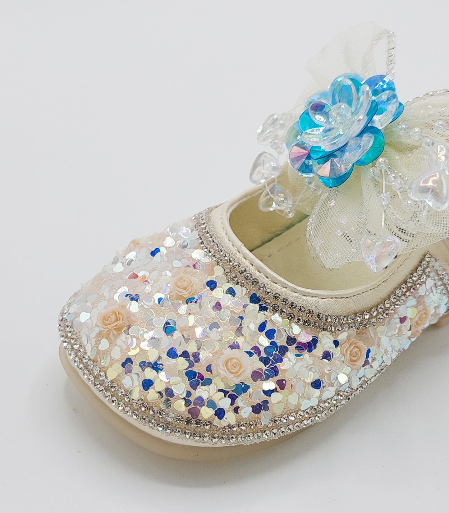 Beautiful Design Fancy Wedding Pumps for Kids Girls