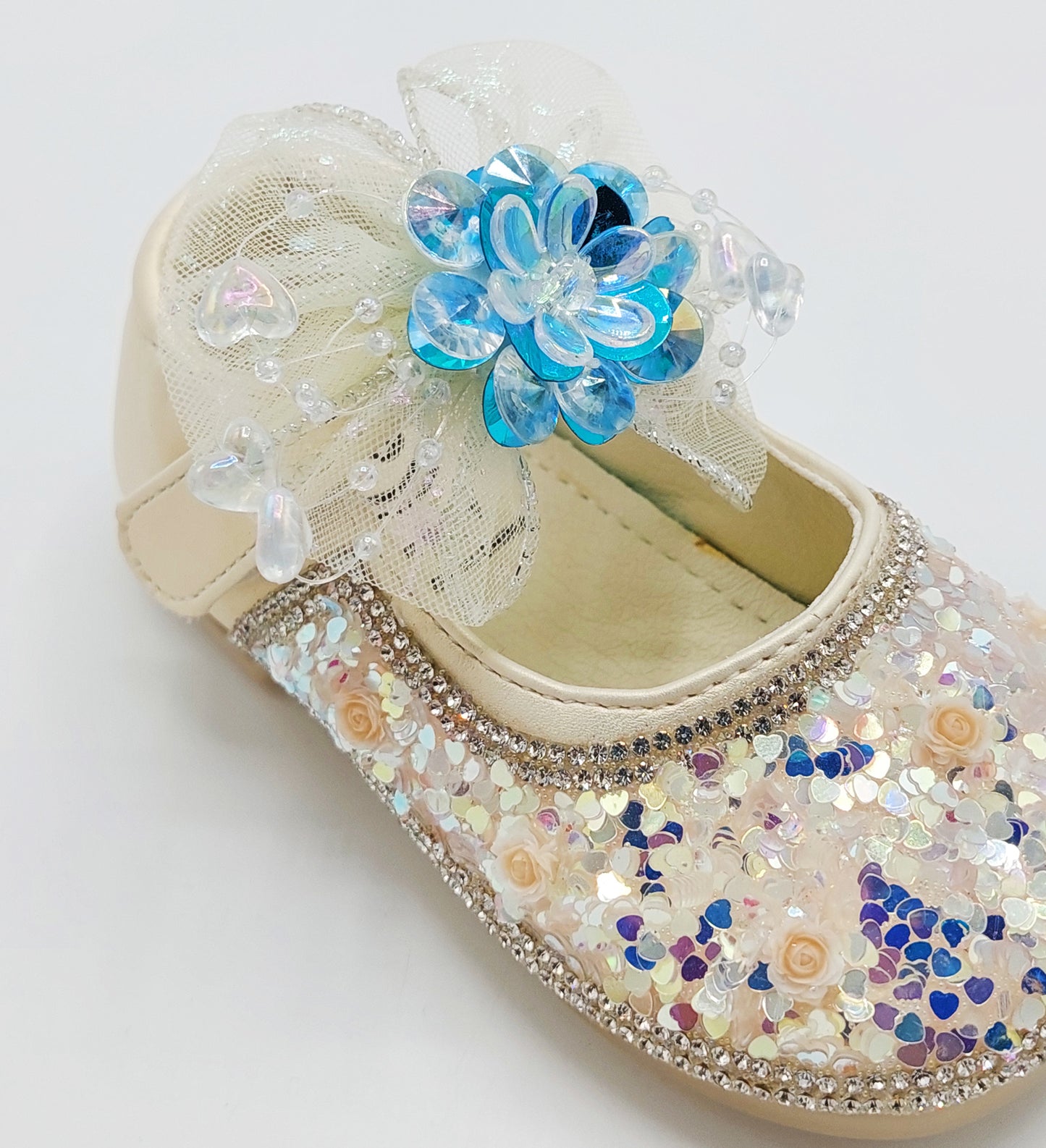 Beautiful Design Fancy Wedding Pumps for Kids Girls