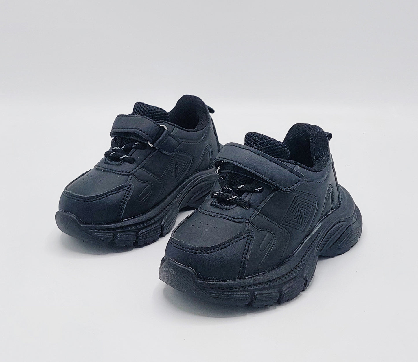 Premium Quality Soft Sole Black & White Sneakers for Kids - A28