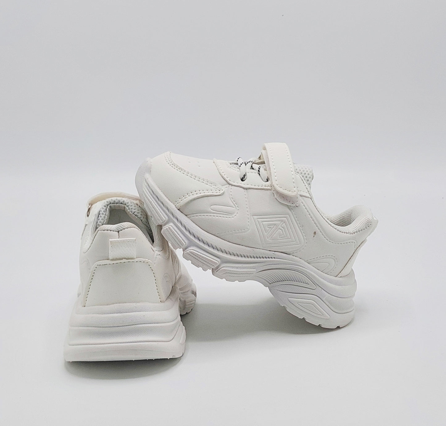 Premium Quality Soft Sole Black & White Sneakers for Kids - A28