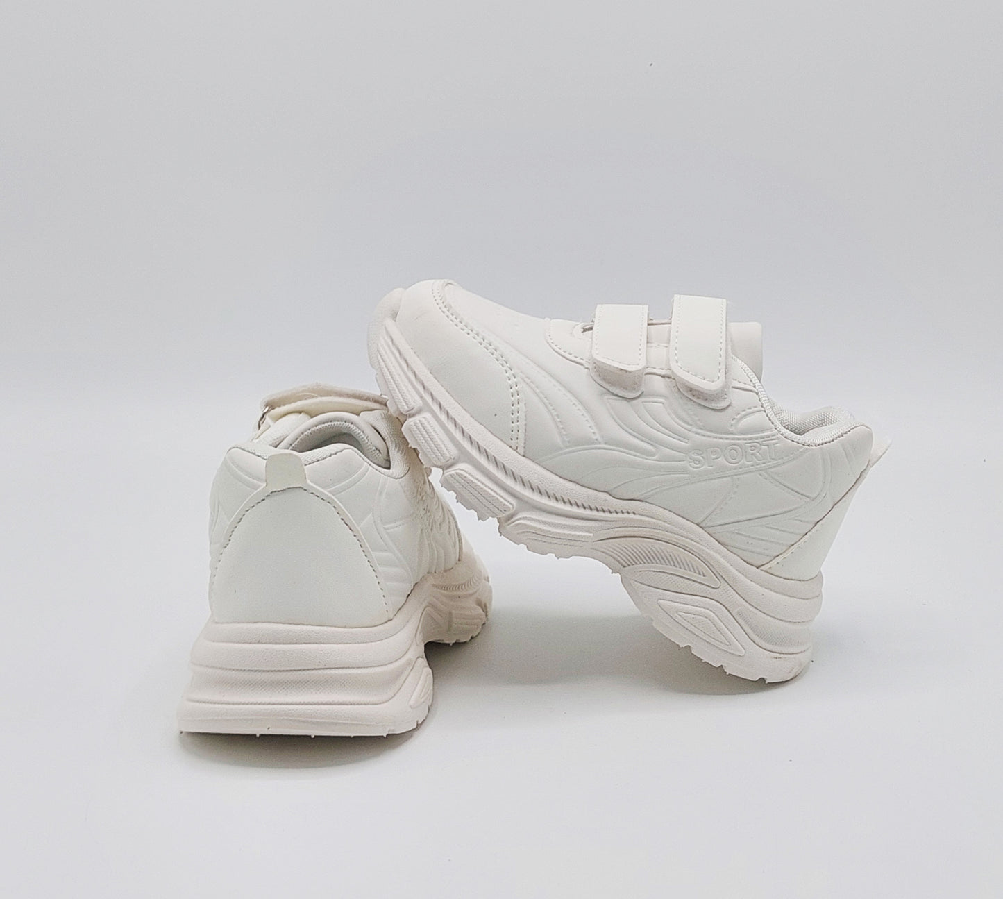 Premium Quality Soft Sole Black & White Sneakers for Kids - A29