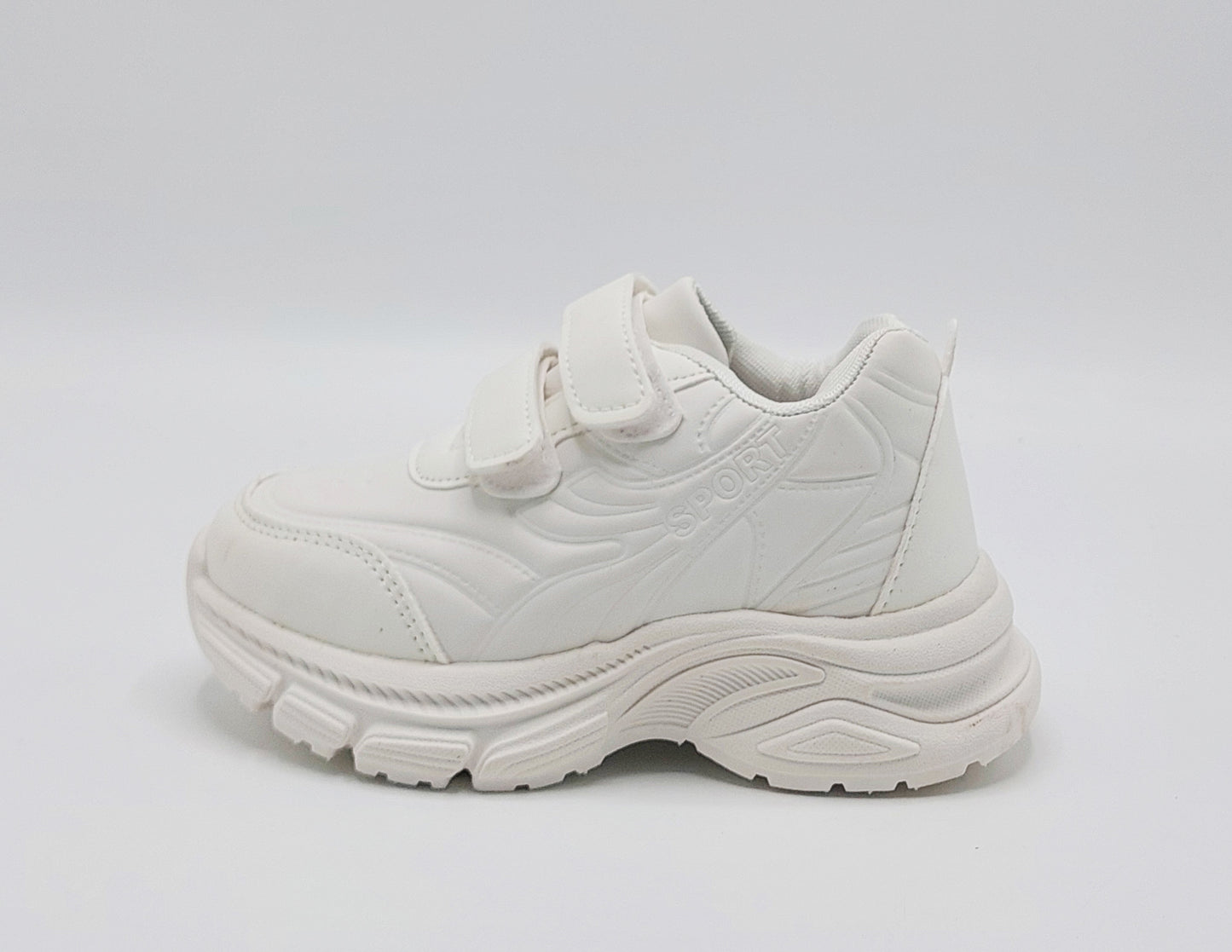 Premium Quality Soft Sole Black & White Sneakers for Kids - A29