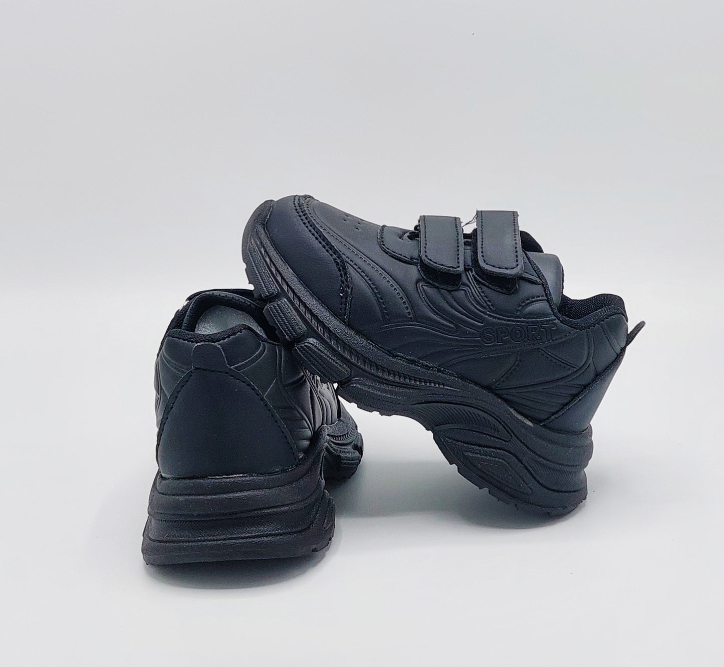 Premium Quality Soft Sole Black & White Sneakers for Kids - A29