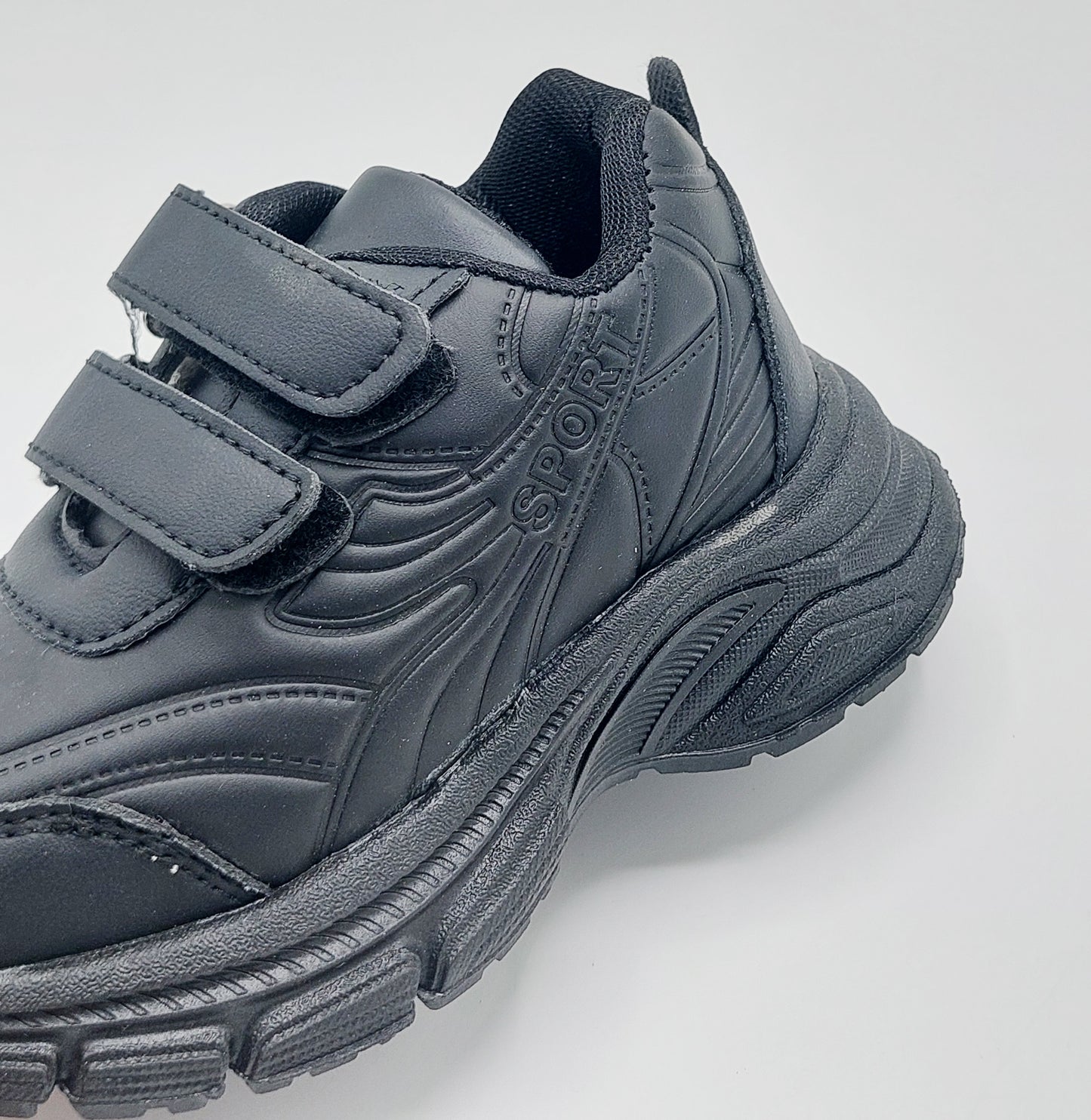 Premium Quality Soft Sole Black & White Sneakers for Kids - A29