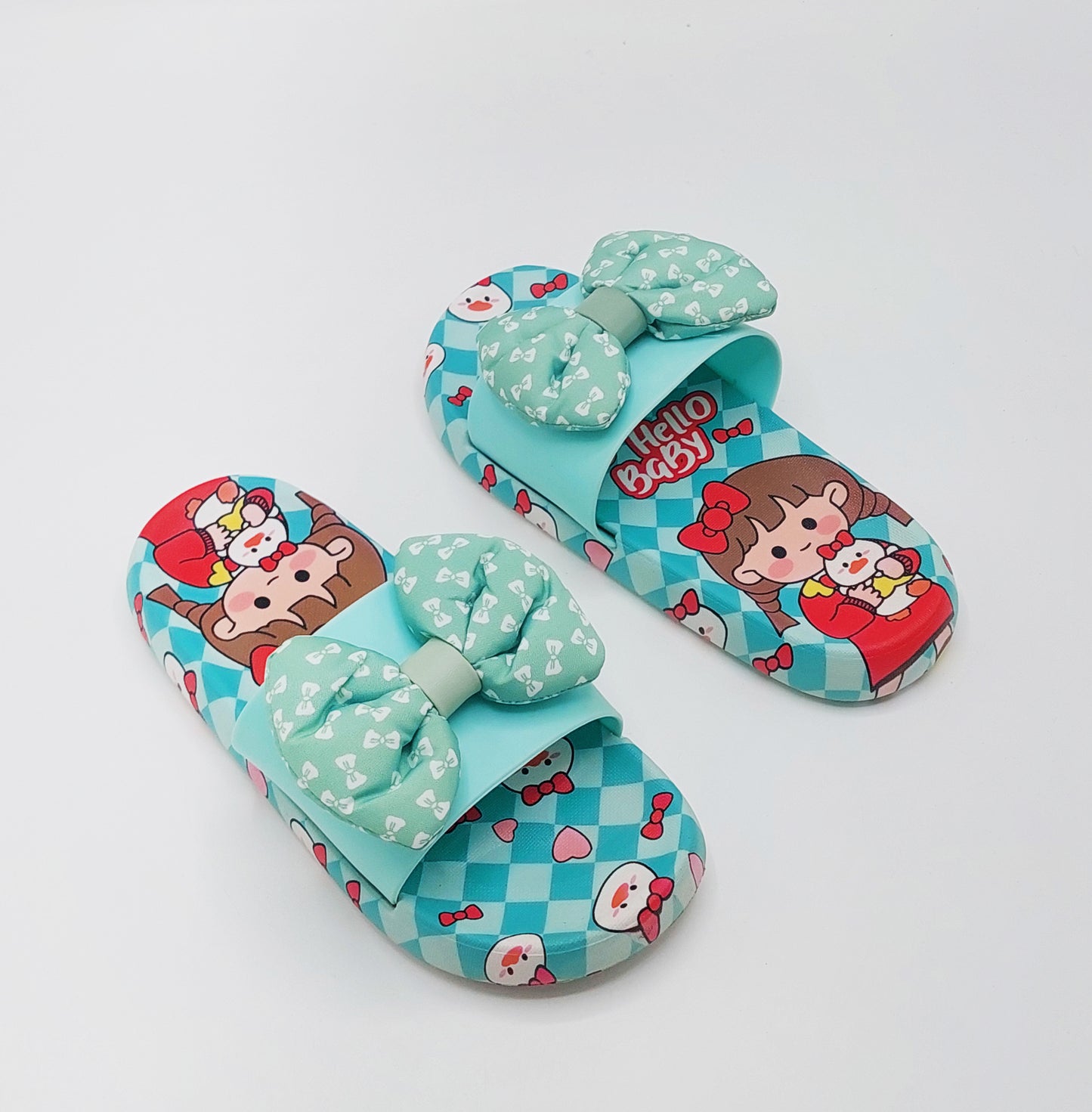 Beautiful Design Soft Sole Softies Slippers for Kids Girls - 2202