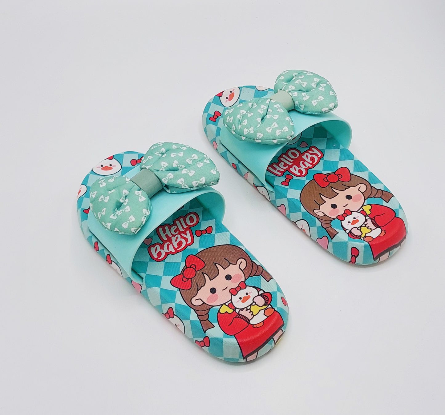 Beautiful Design Soft Sole Softies Slippers for Kids Girls - 2202