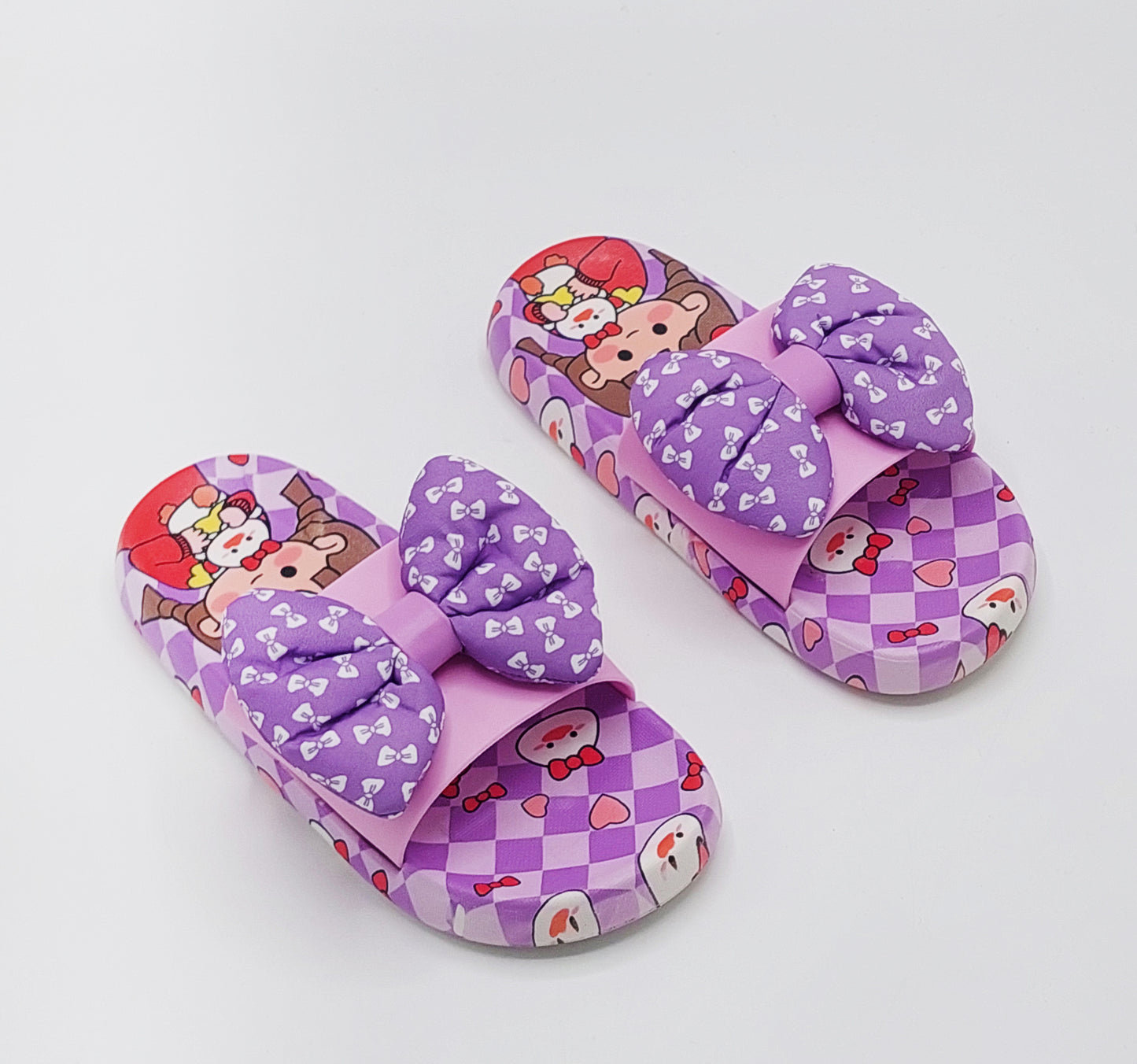 Beautiful Design Soft Sole Softies Slippers for Kids Girls - 2202