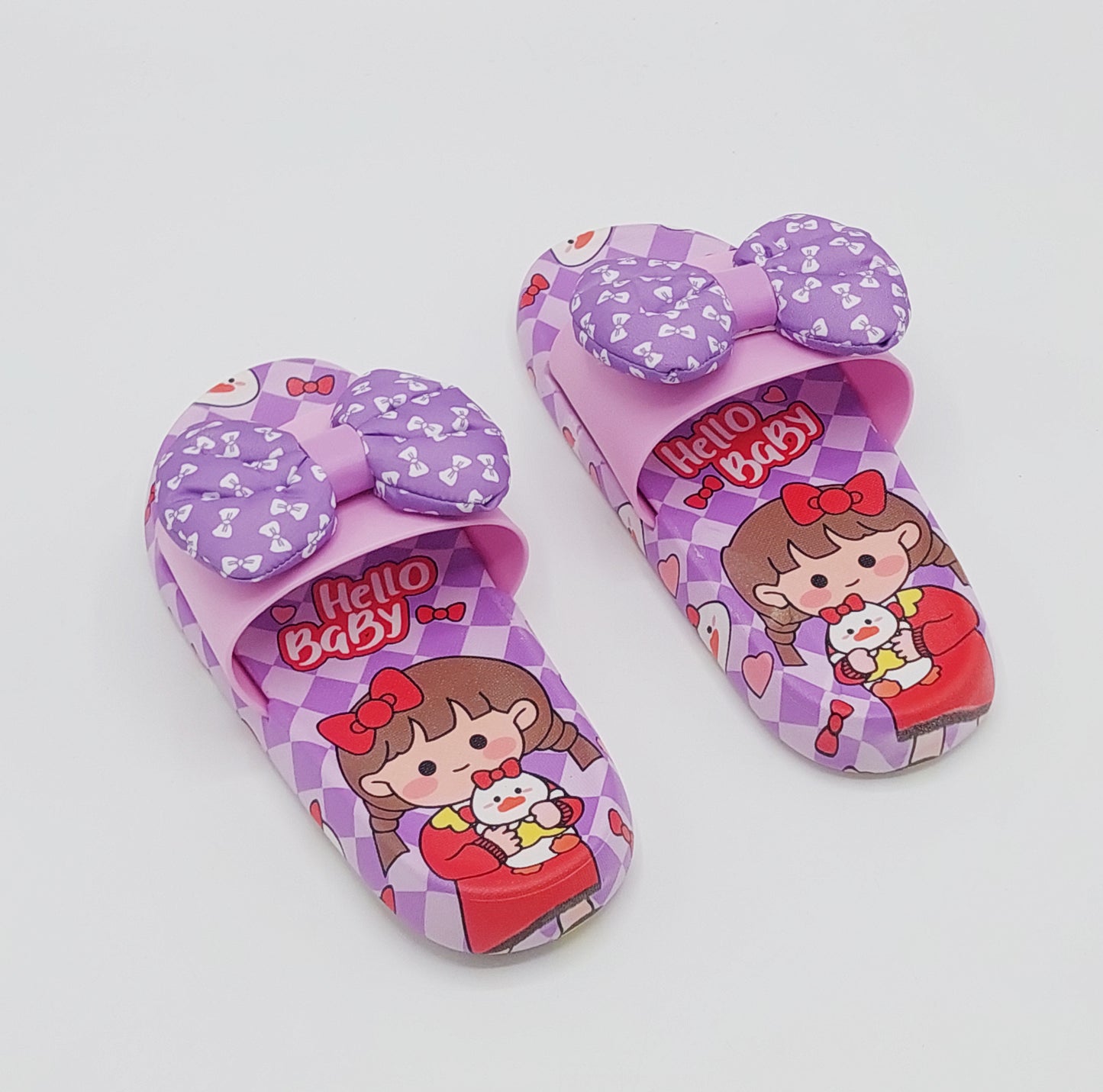 Beautiful Design Soft Sole Softies Slippers for Kids Girls - 2202
