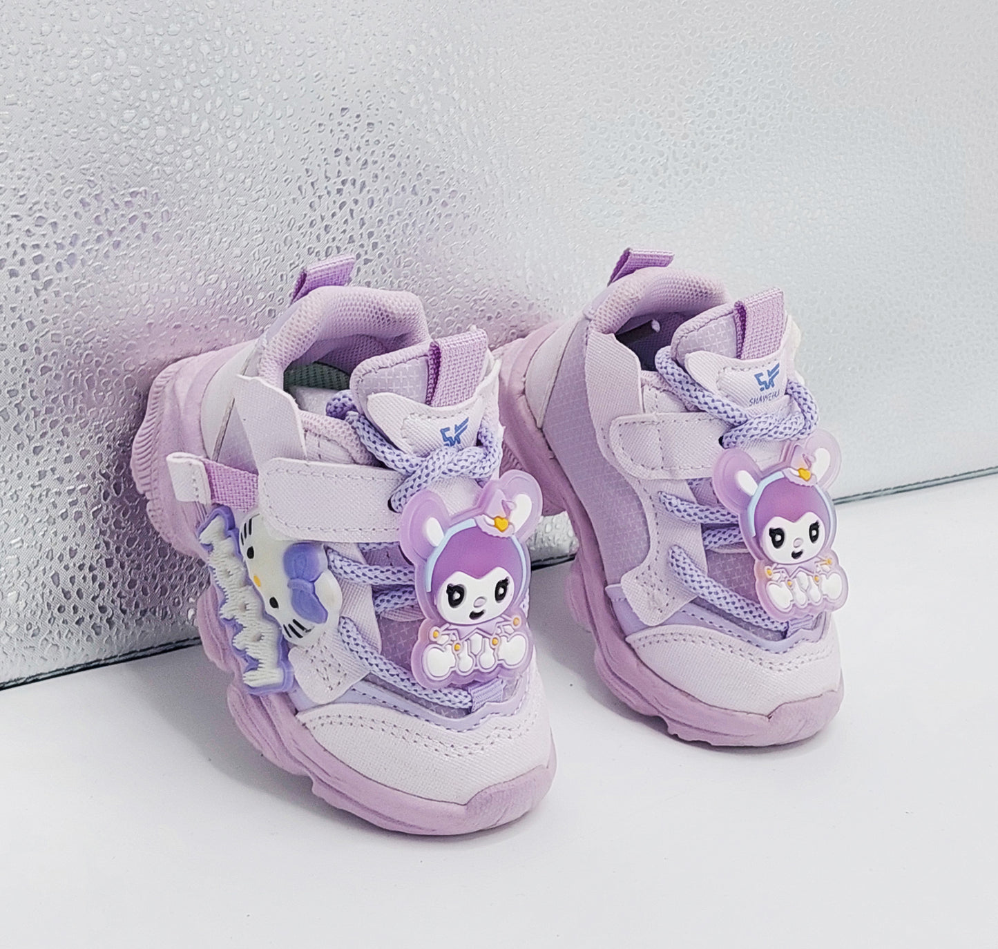 Kids Cute Design Soft Sole Sneakers with Detachable Toy - A695