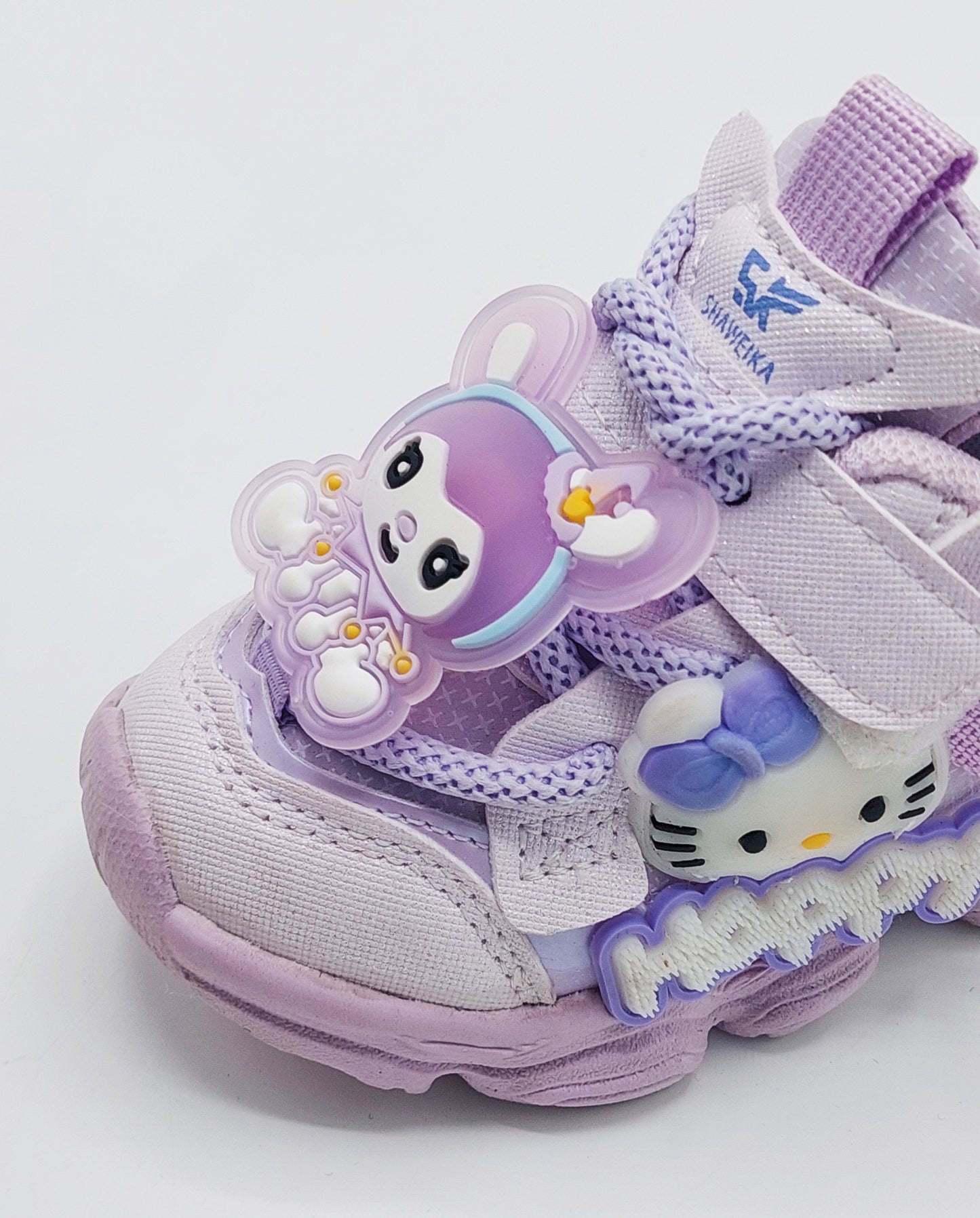 Kids Cute Design Soft Sole Sneakers with Detachable Toy - A695