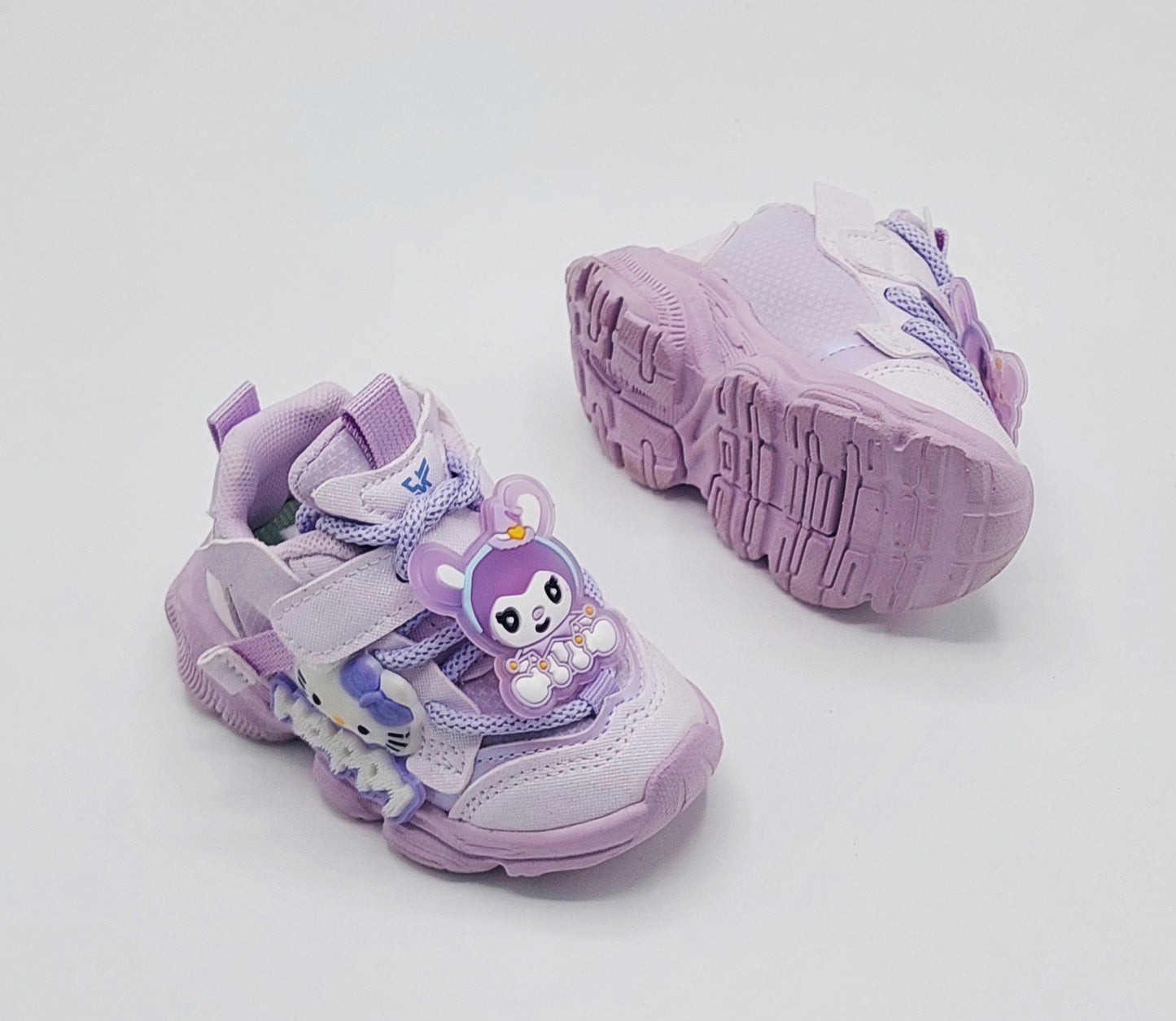 Kids Cute Design Soft Sole Sneakers with Detachable Toy - A695