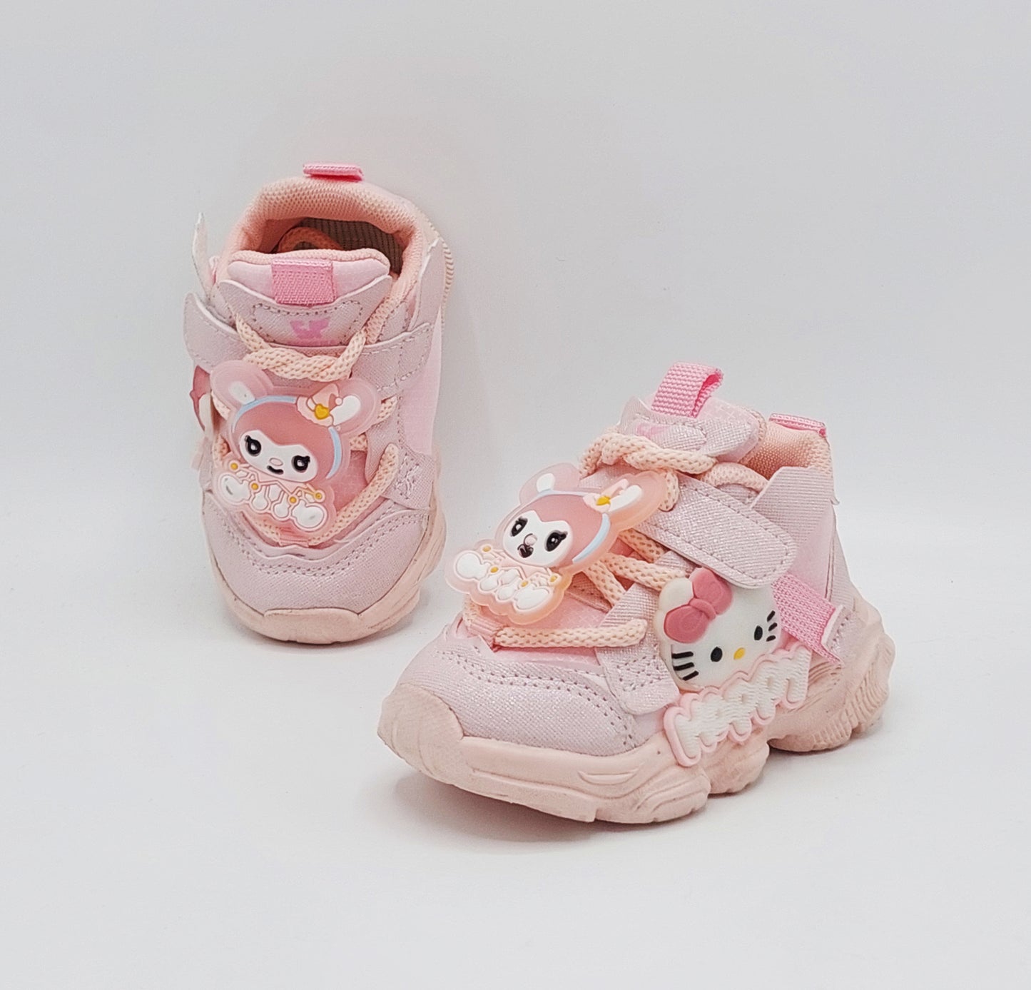 Kids Cute Design Soft Sole Sneakers with Detachable Toy - A695