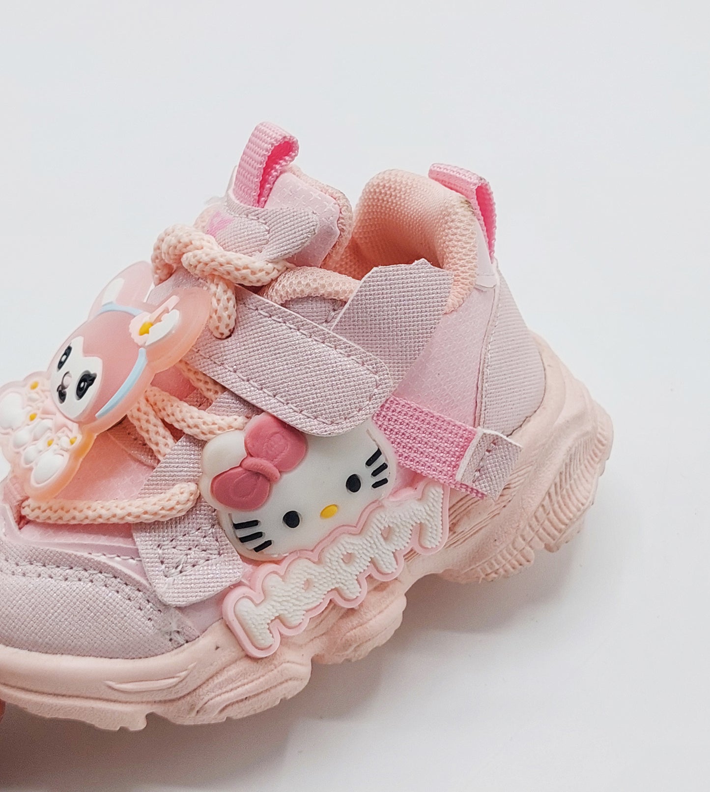 Kids Cute Design Soft Sole Sneakers with Detachable Toy - A695