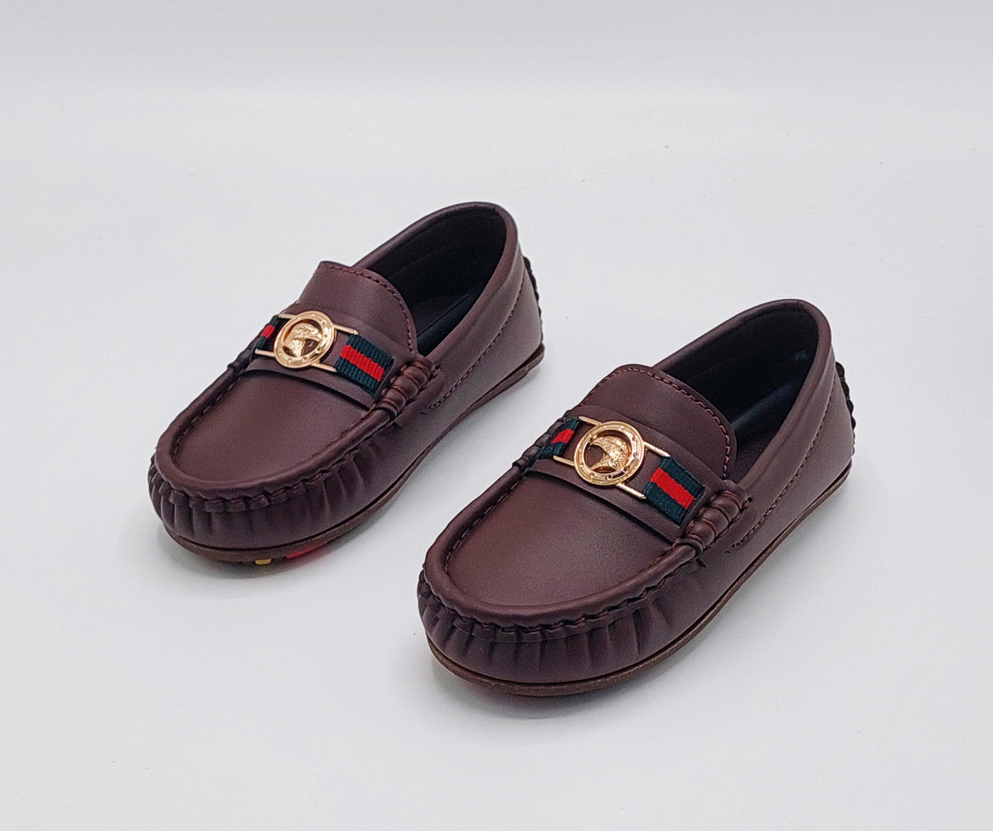 Premium Quality Classical Loafers for Kids - AHS2 (Dark Brown)