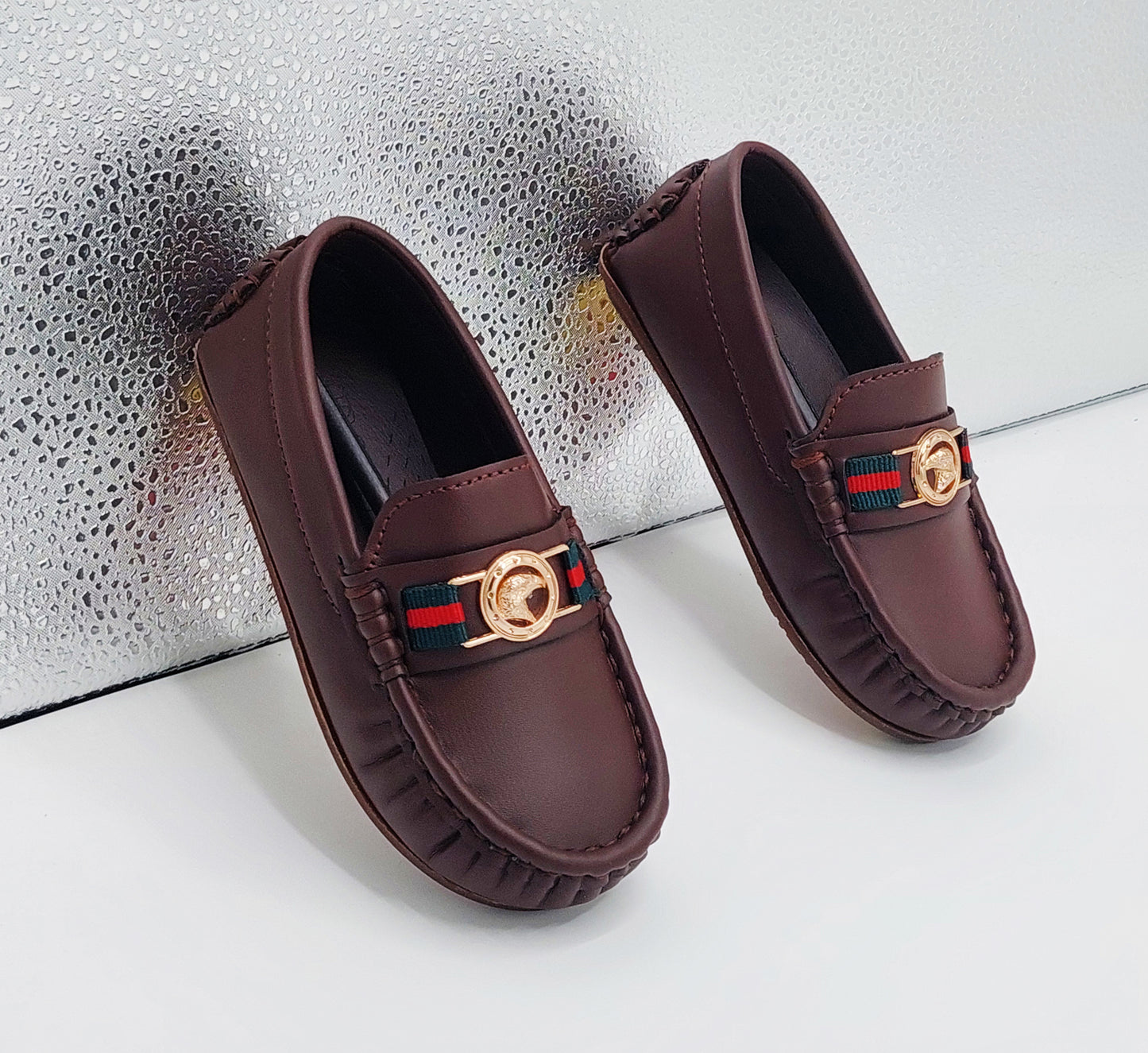 Premium Quality Classical Loafers for Kids - AHS2 (Dark Brown)