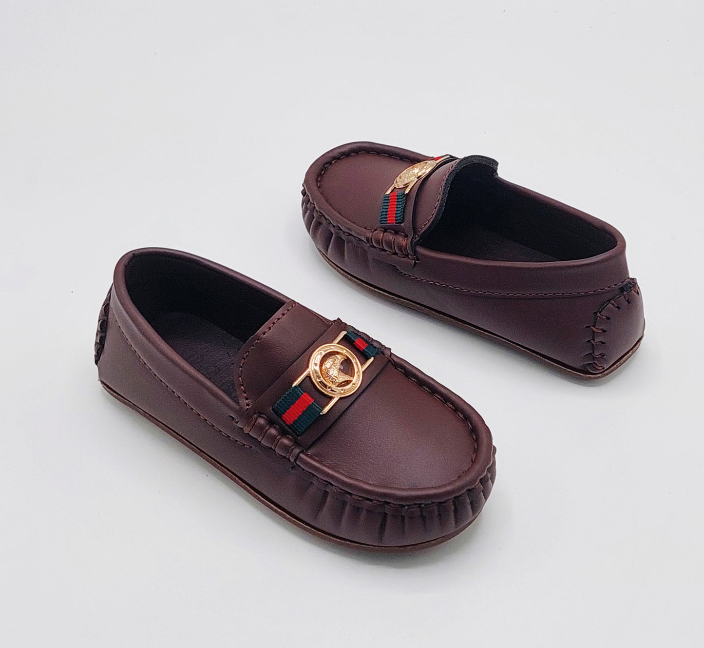 Premium Quality Classical Loafers for Kids - AHS2 (Dark Brown)