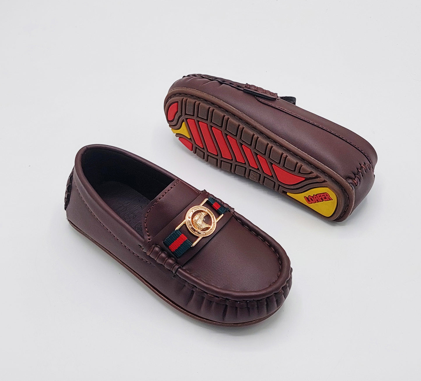 Premium Quality Classical Loafers for Kids - AHS2 (Dark Brown)