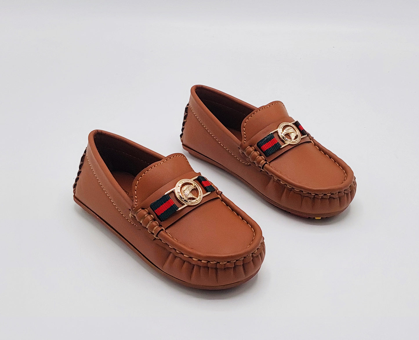 Premium Quality Classical Loafers for Kids - AHS2 (Brown)