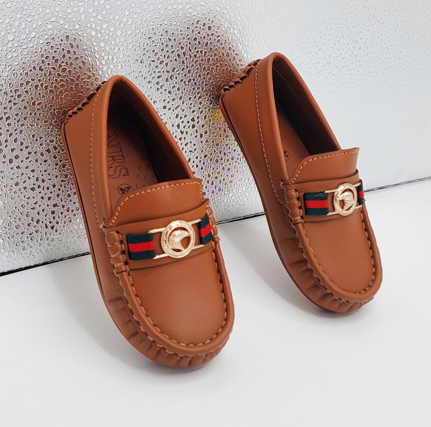 Premium Quality Classical Loafers for Kids - AHS2 (Brown)
