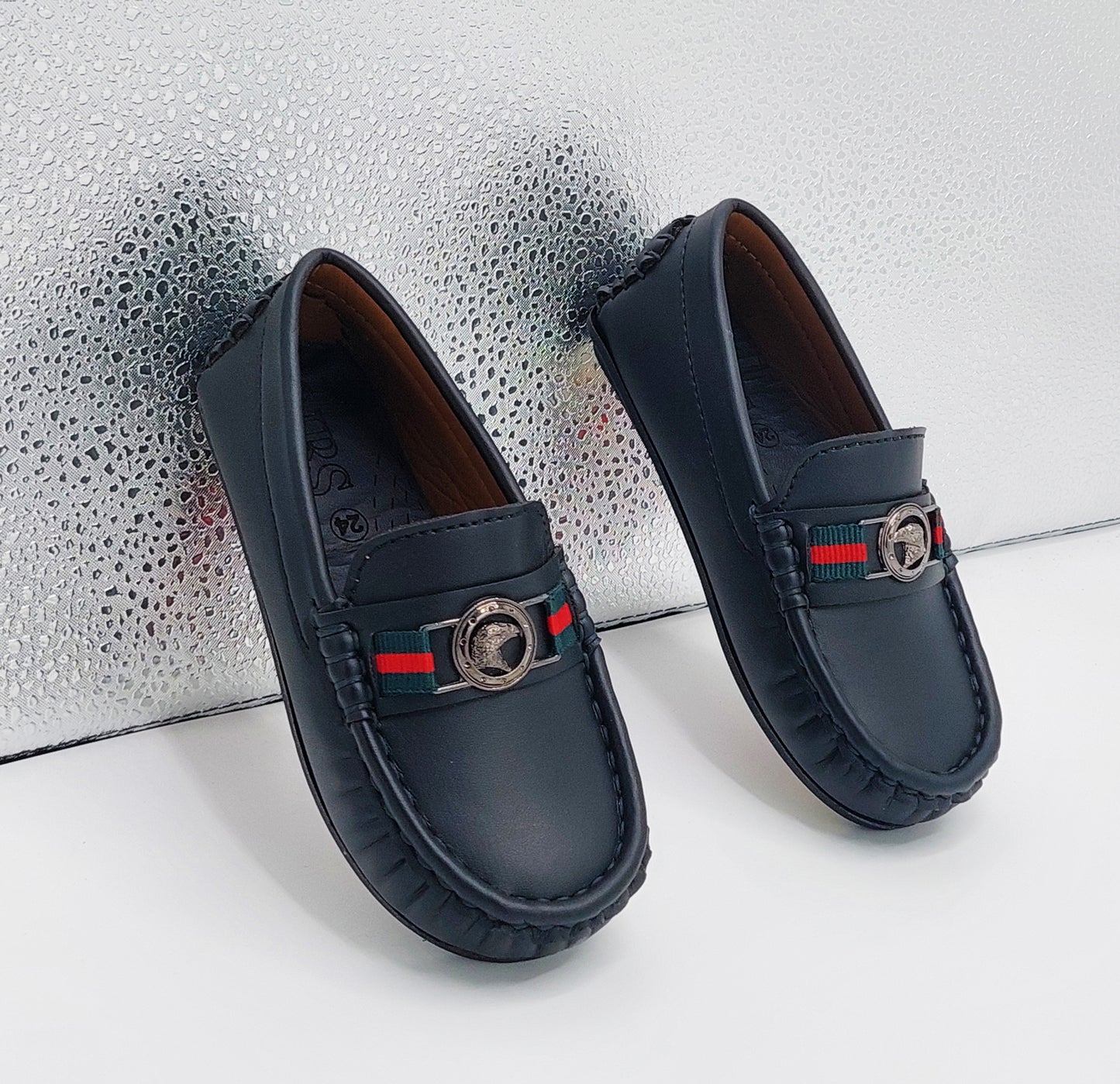 Premium Quality Classical Loafers for Kids - AHS2 (Black)
