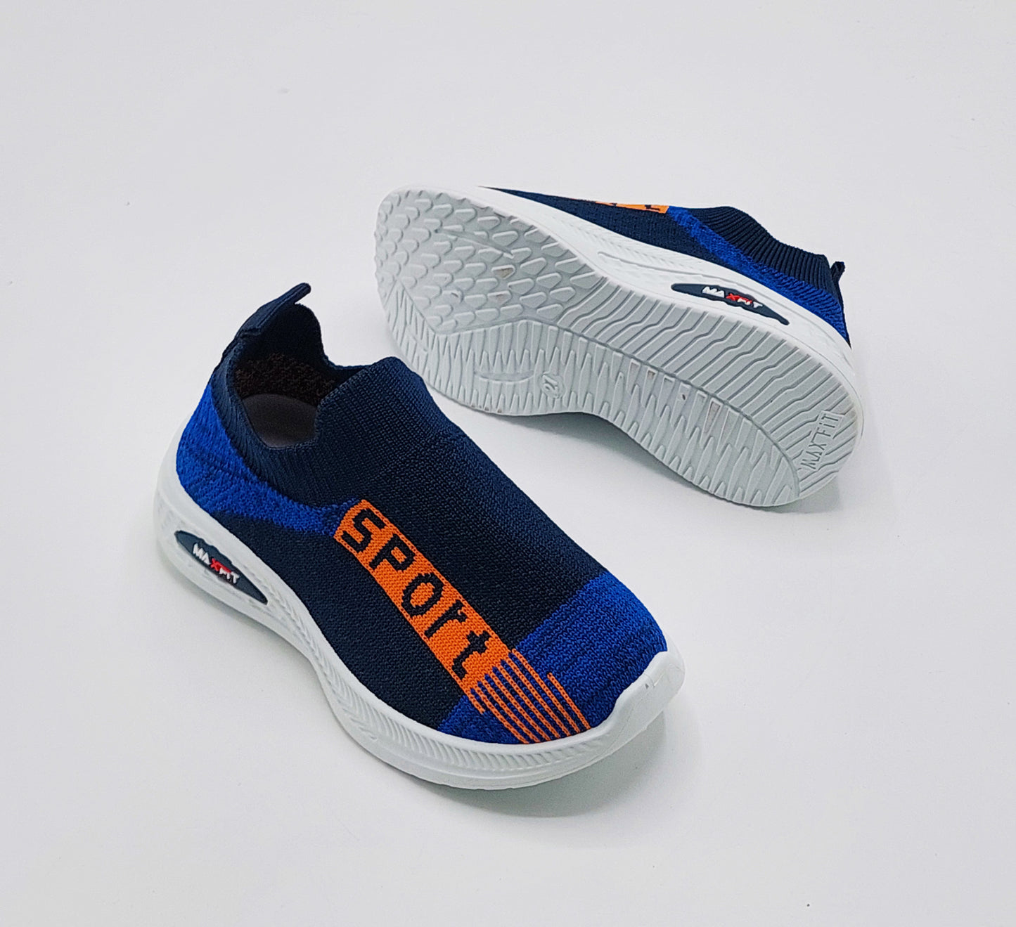 Easy-to-Wear Soft Comfortable Mesh Skechers for Kids - FMX07 (Blue)