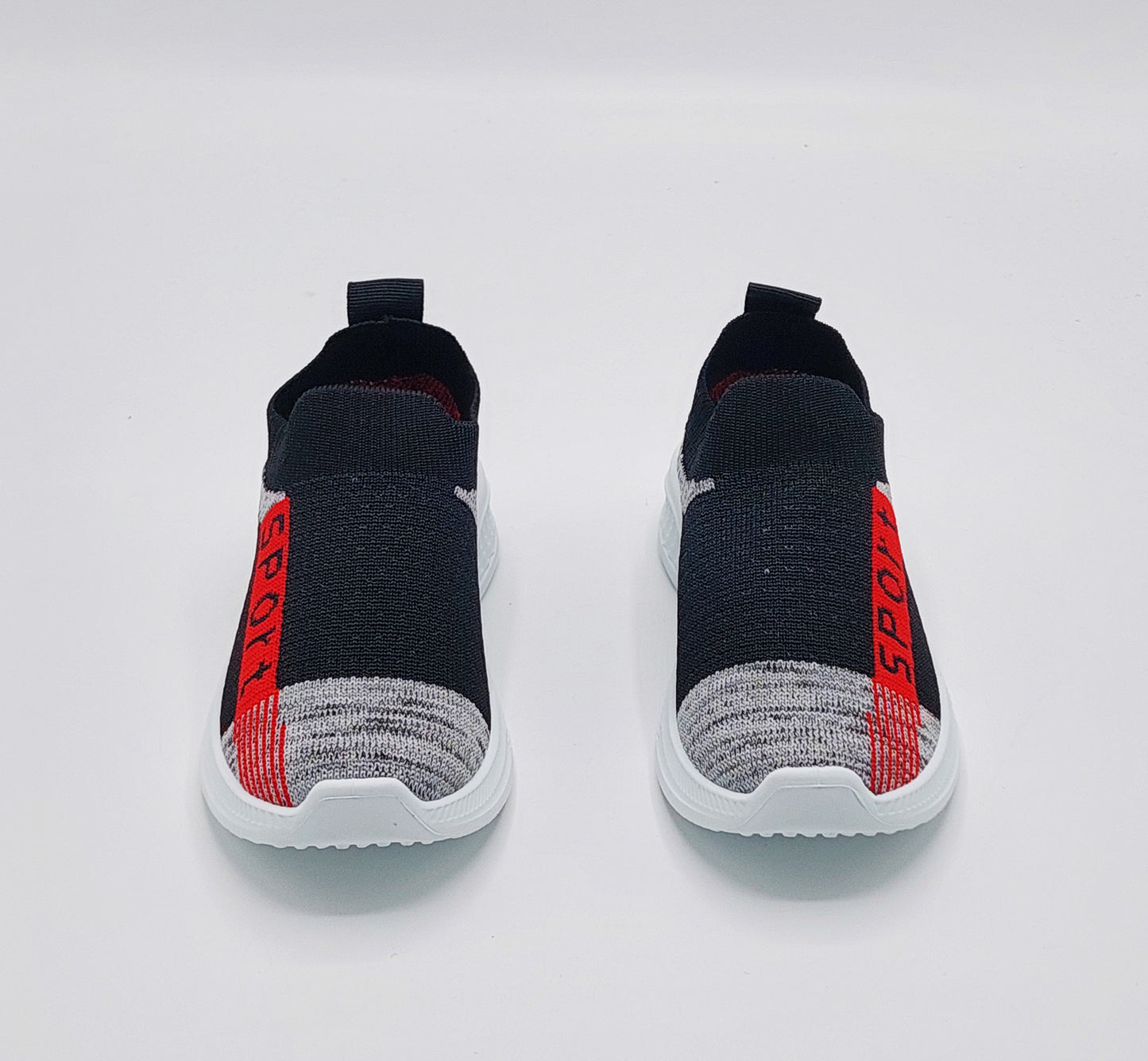 Easy-to-Wear Soft Comfortable Mesh Skechers for Kids - FMX07 (black)