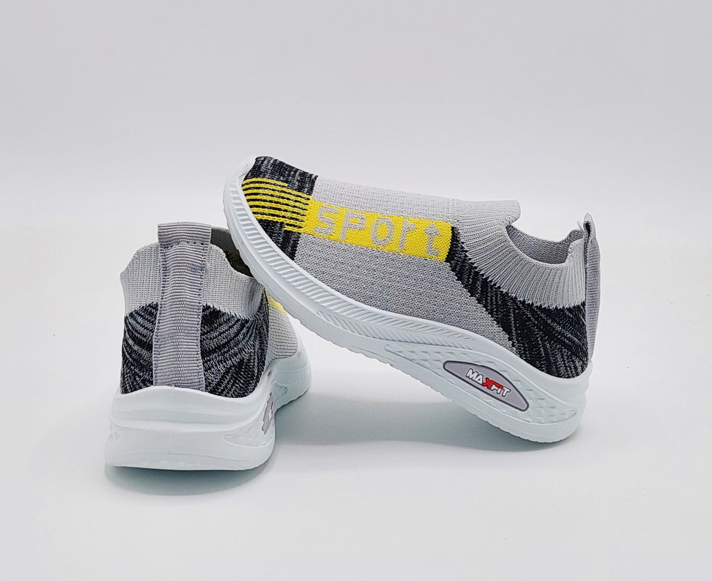 Easy-to-Wear Soft Comfortable Mesh Skechers for Kids - FMX07 (Gray)