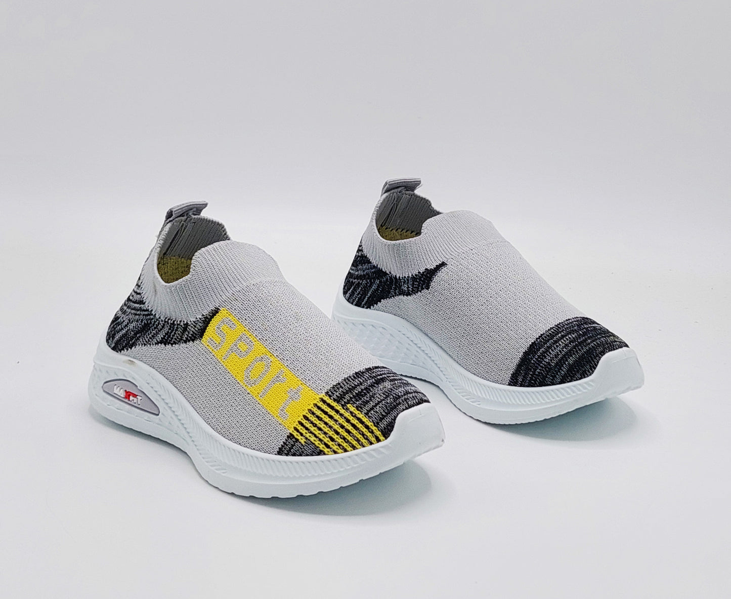 Easy-to-Wear Soft Comfortable Mesh Skechers for Kids - FMX07 (Gray)