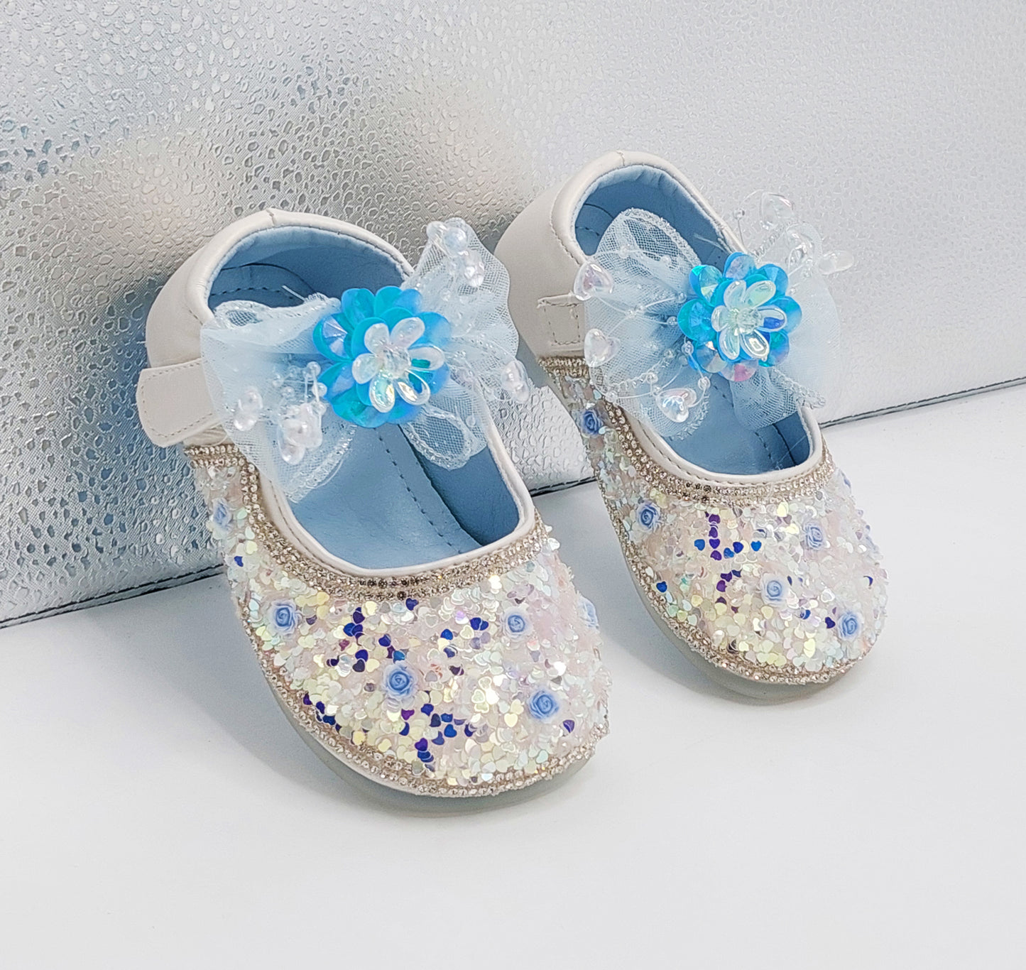 Beautiful Design Fancy Wedding Pumps for Kids Girls - JK113