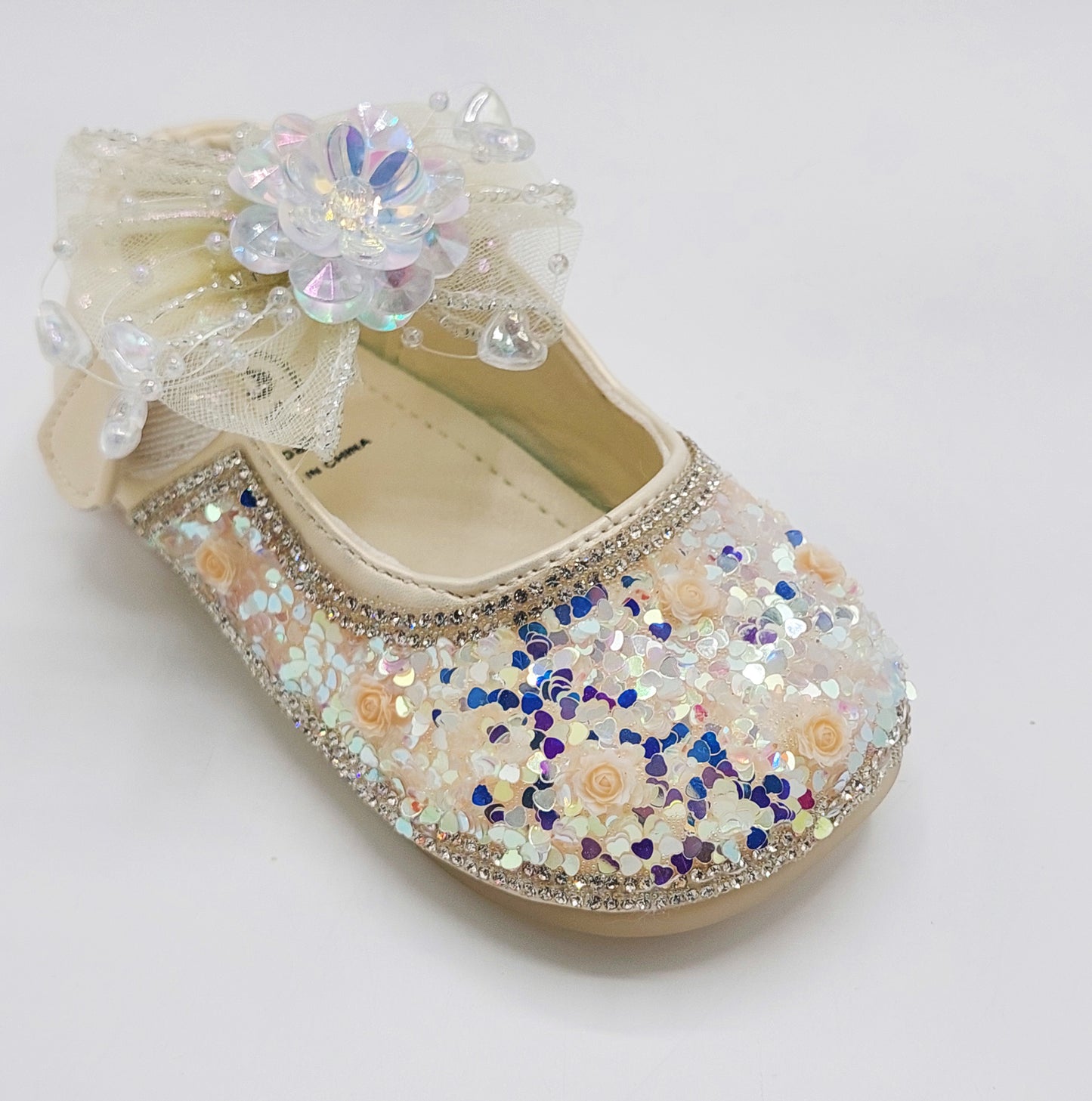 Beautiful Design Fancy Wedding Pumps for Kids Girls - JK113